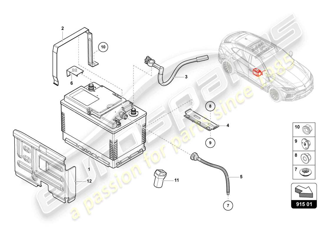 part diagram containing part number 9y0801543