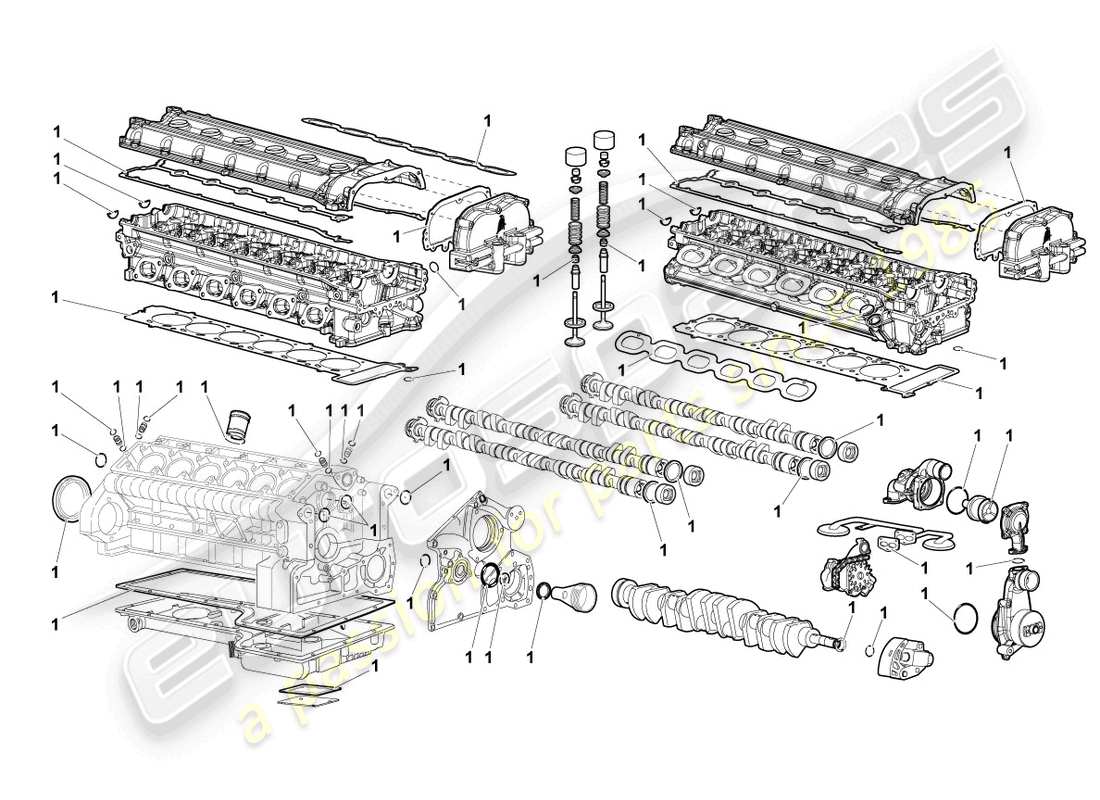 a part diagram from the Lamborghini LP640 Roadster (2009) parts catalogue