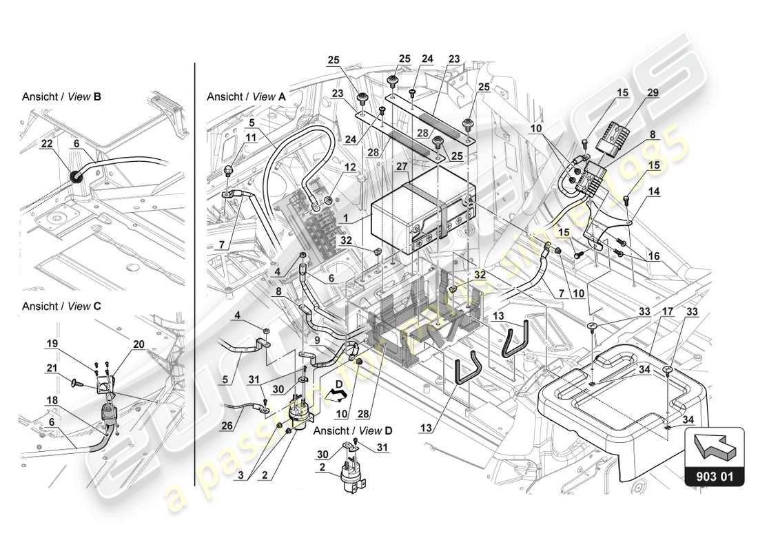 part diagram containing part number n 91134301