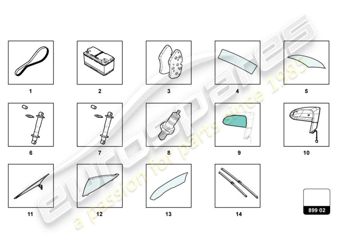 a part diagram from the lamborghini lp560-4 spider (2009) parts catalogue