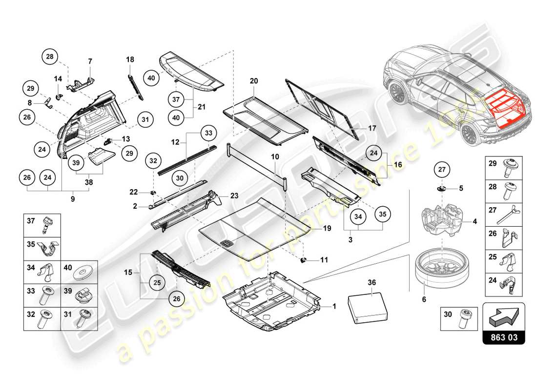 part diagram containing part number 4m8863697a