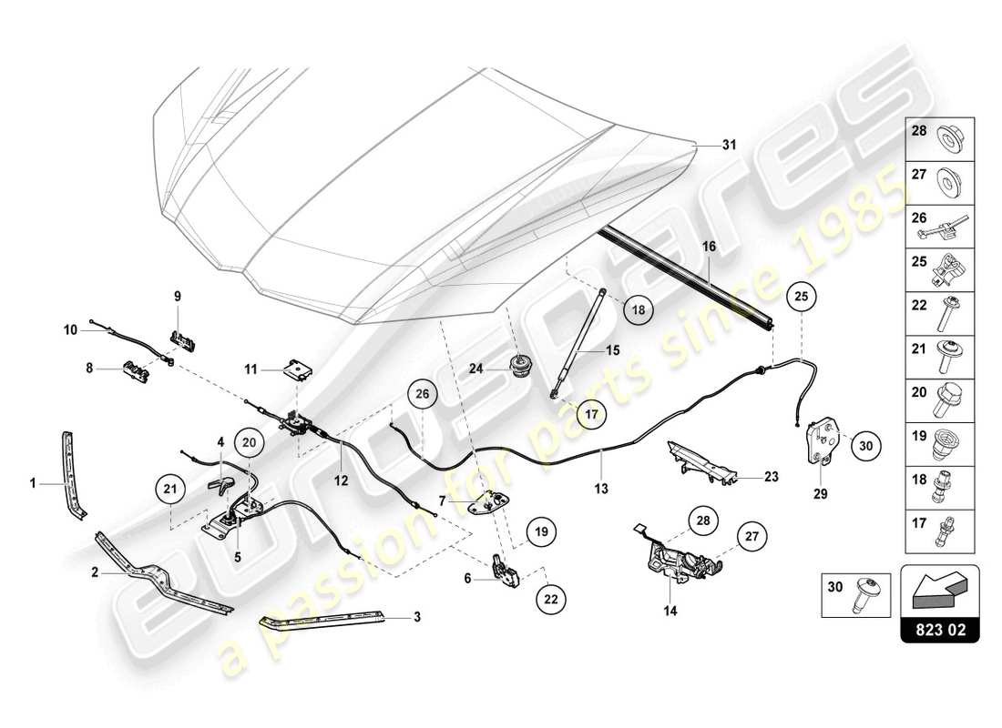 part diagram containing part number 4h0823543