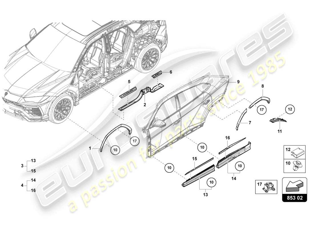 part diagram containing part number 4ml853960by9b