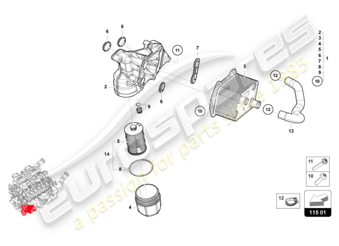 part diagram containing part number n10124309