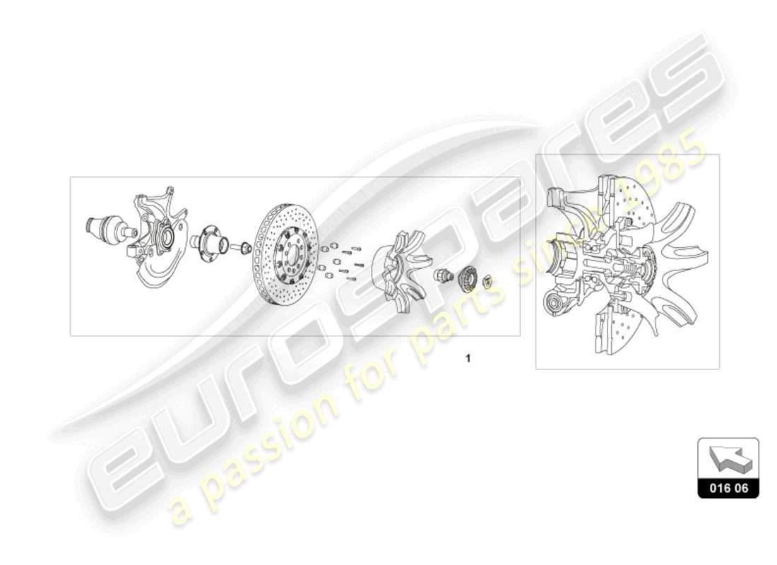 a part diagram from the lamborghini huracan tecnica (accessories) parts catalogue