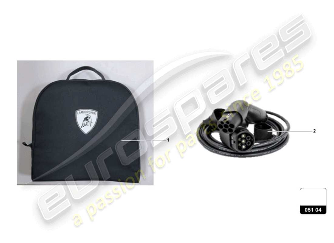 a part diagram from the lamborghini revuelto coupe (accessories) parts catalogue