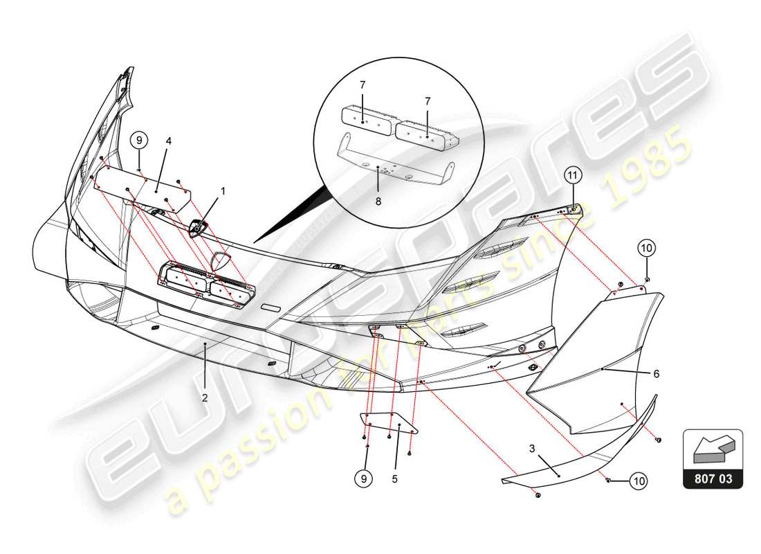part diagram containing part number 4ta807565a