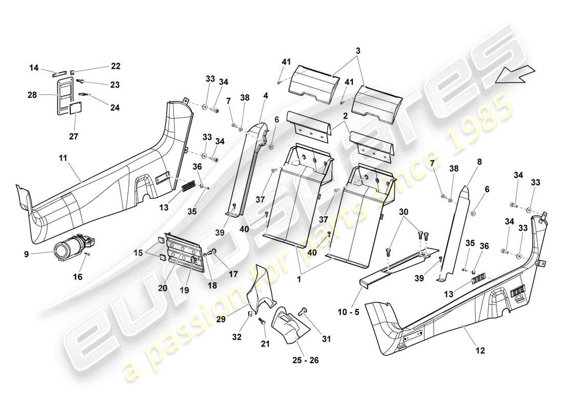 part diagram containing part number n10648502