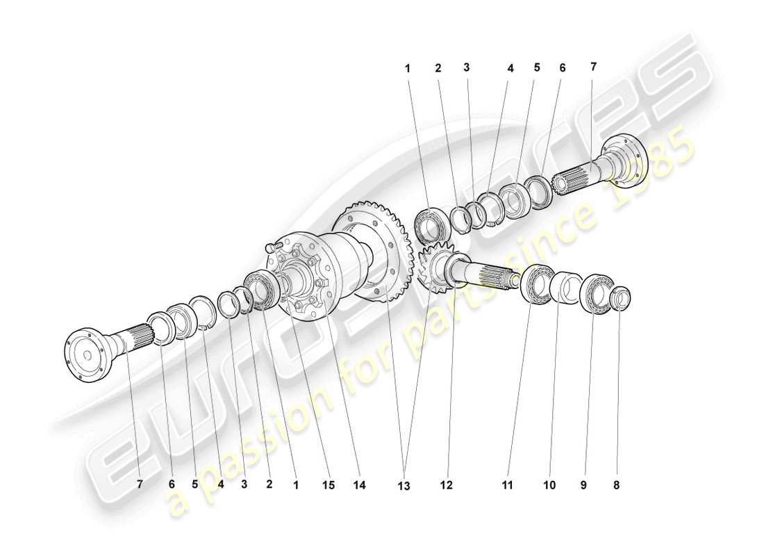 a part diagram from the Lamborghini LP640 Coupe (2008) parts catalogue