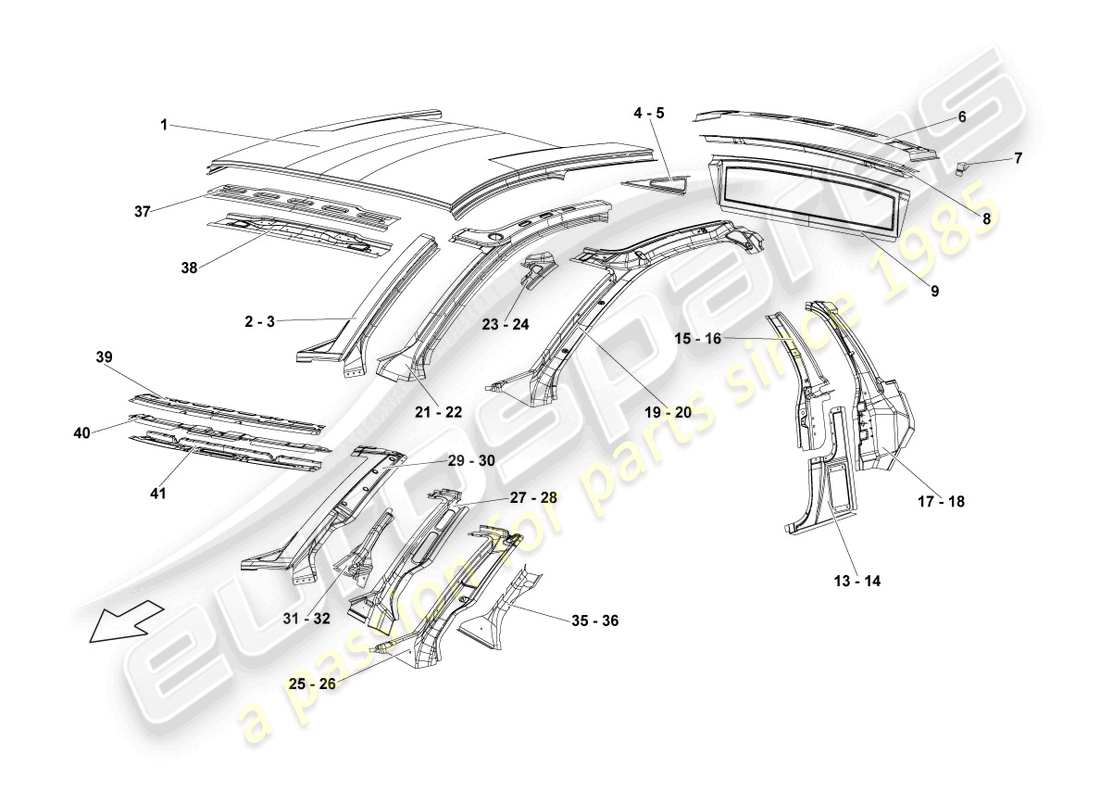 a part diagram from the Lamborghini LP640 Coupe (2007) parts catalogue