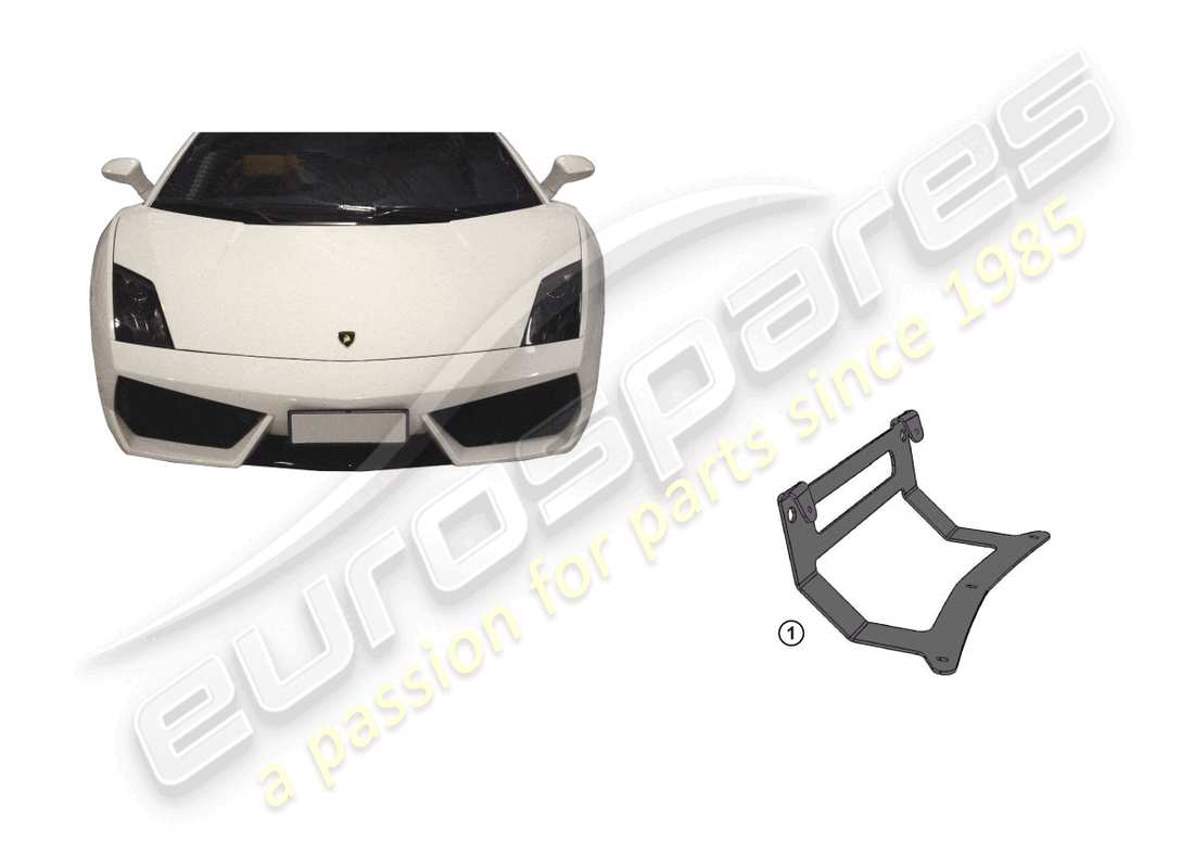 a part diagram from the lamborghini gallardo coupe (accessories) parts catalogue