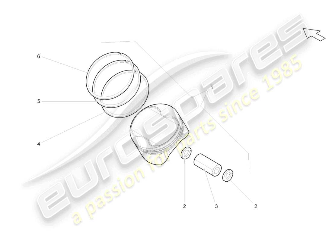 lamborghini lp550-2 spyder (2013) piston parts diagram