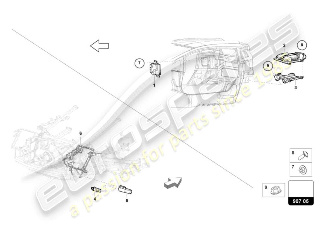 lamborghini revuelto coupe (2024) control units parts diagram