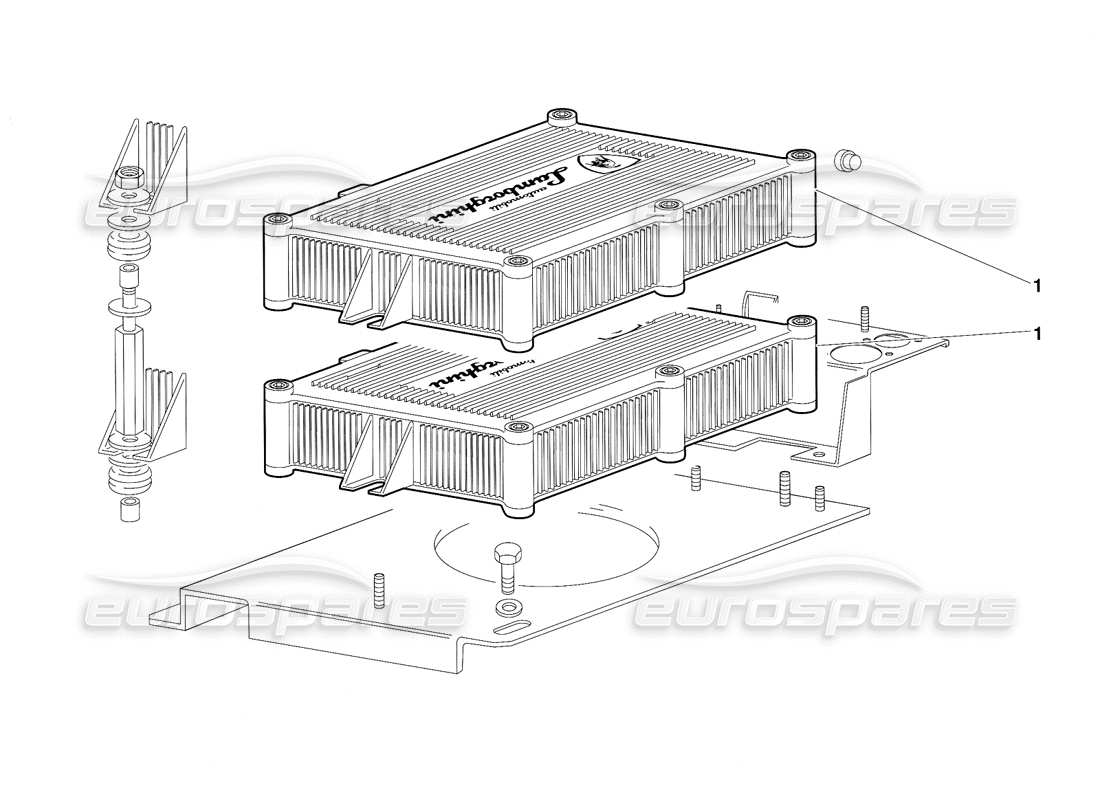 lamborghini diablo (1991) electronic injection units (valid for sweden - norway version - october 1991) part diagram