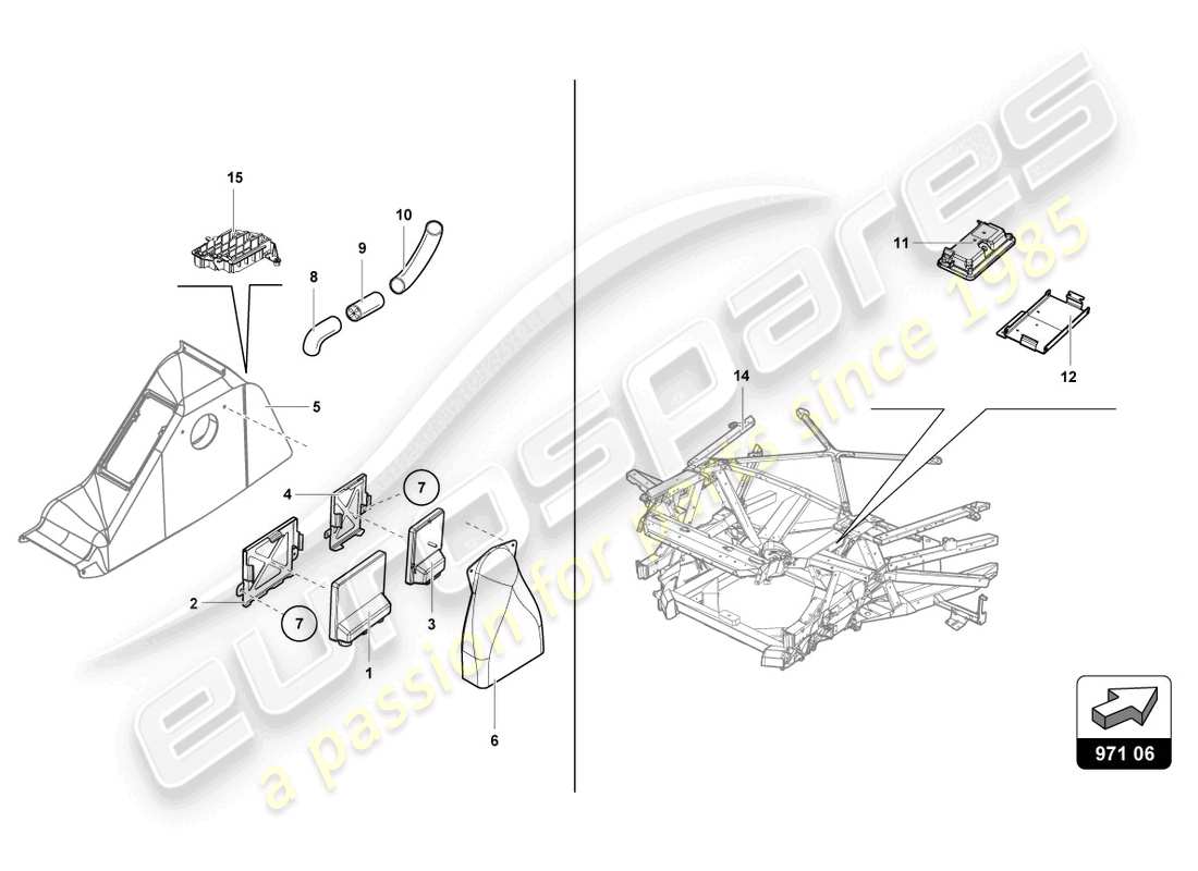 lamborghini 2015 (super trofeo) centraline abitacolo part diagram