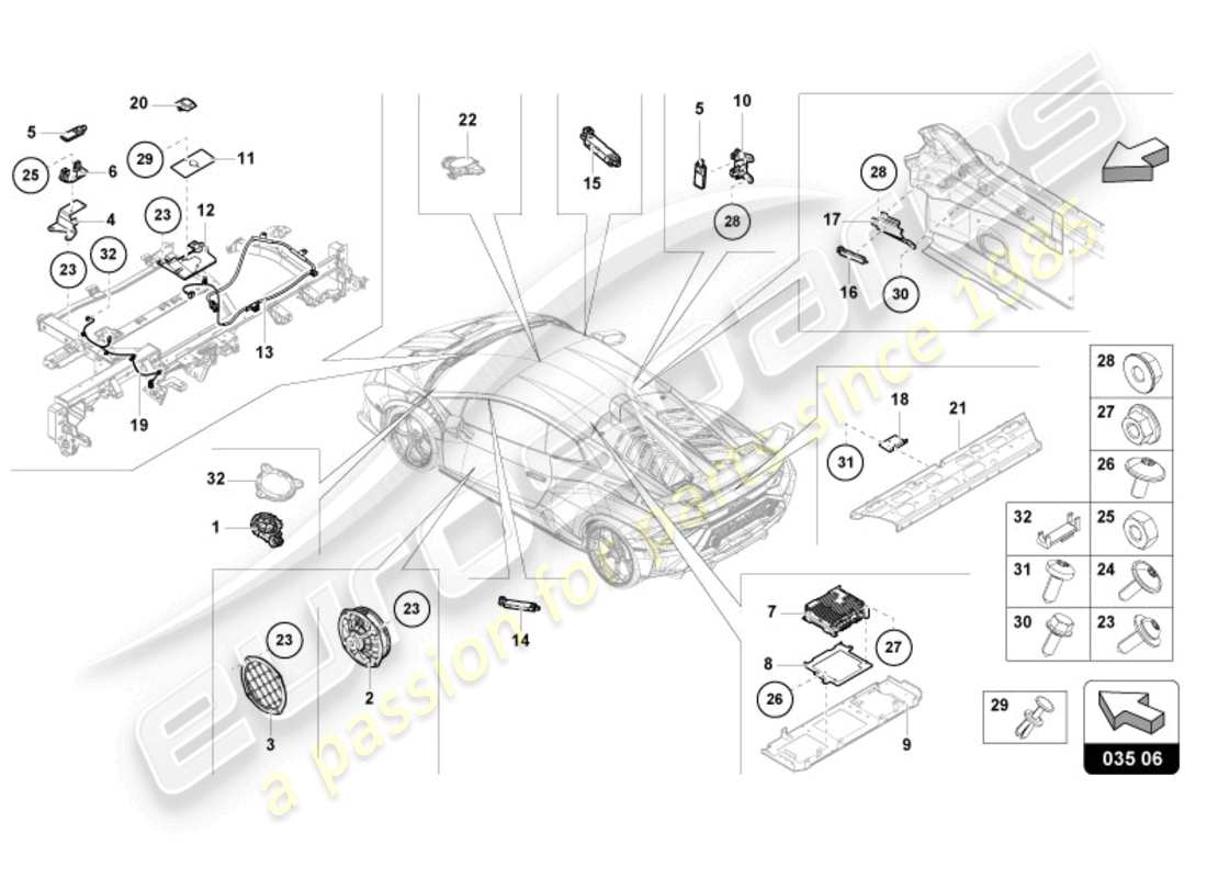 lamborghini 2024 (sto) aerial part diagram