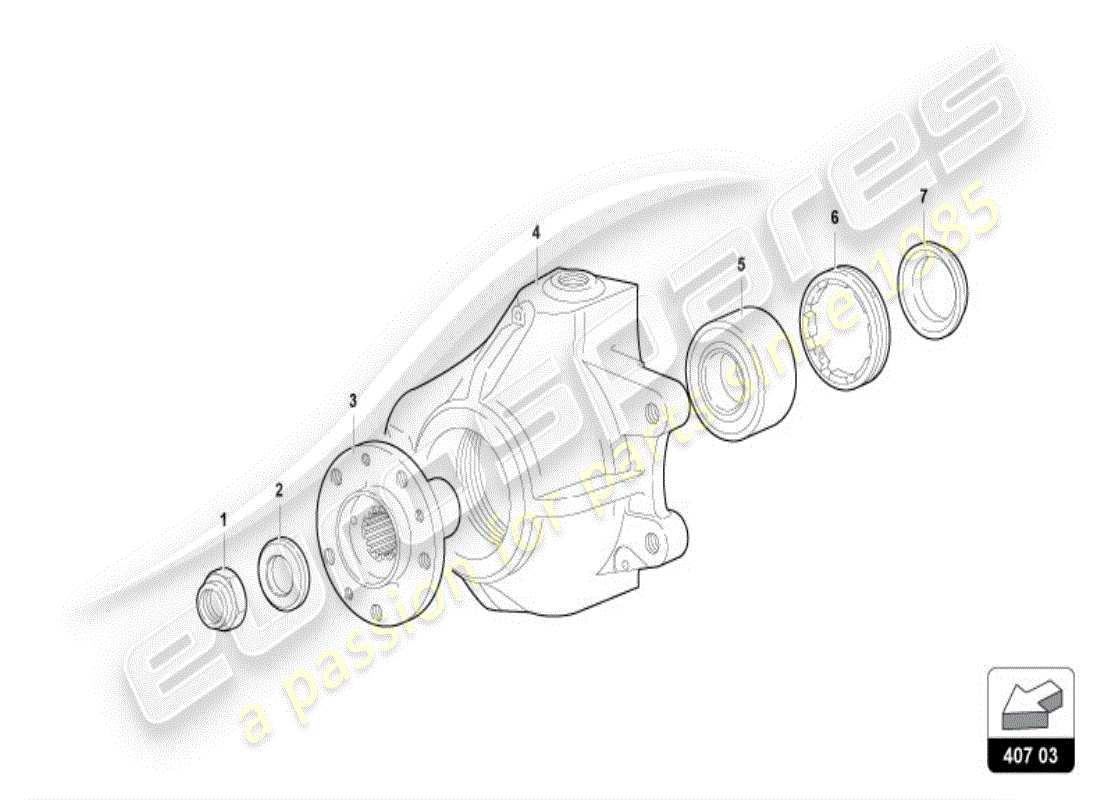 lamborghini diablo vt (1995) wheel hub parts diagram