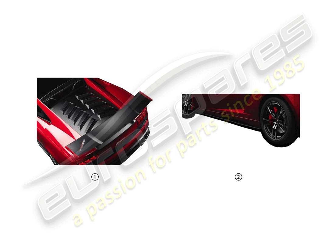 lamborghini lp570-4 sl (accessories) retrofit kit part diagram