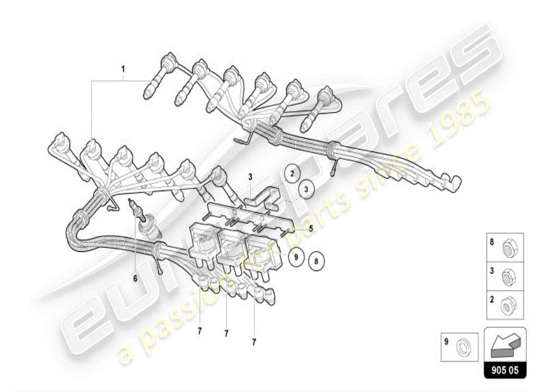 lamborghini diablo vt (1996) static ignition system parts diagram