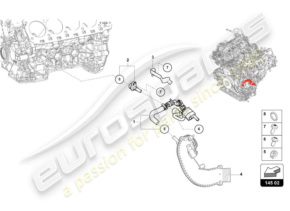 lamborghini urus (2020) pressurising valve parts diagram