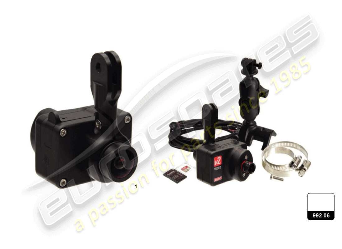 lamborghini 2022 (super trofeo evo 2) video camera system part diagram