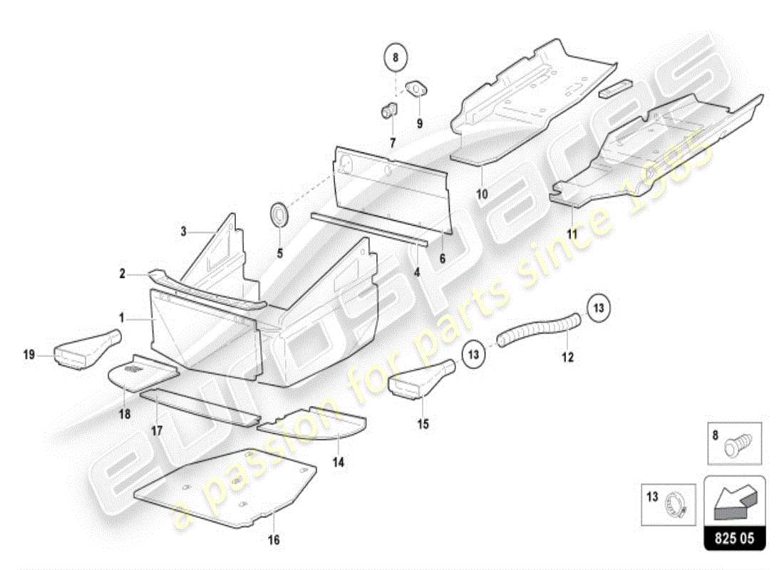 lamborghini diablo vt (1998) trim panel parts diagram