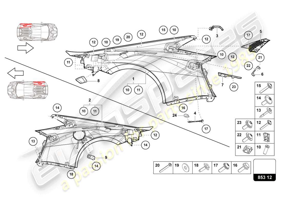 lamborghini 2024 (sto) wing part diagram