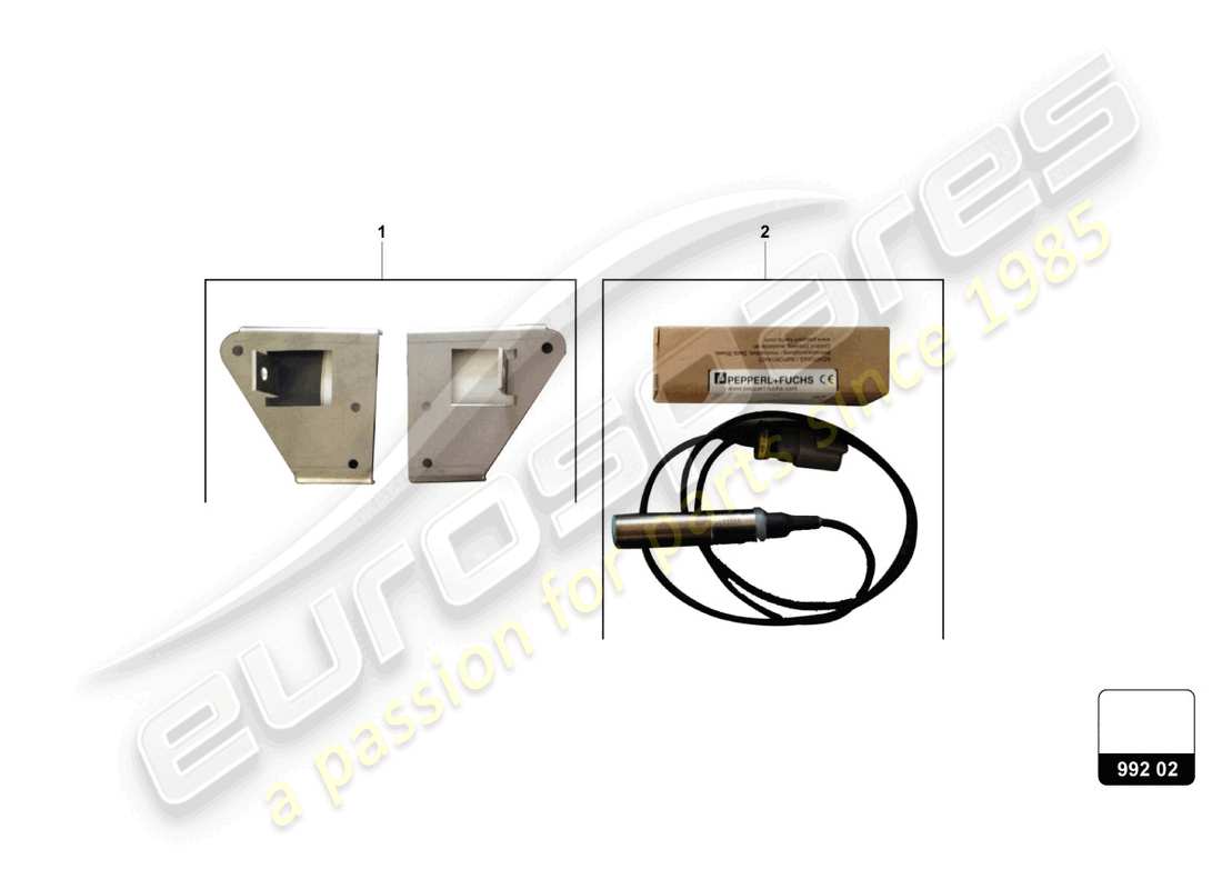 lamborghini 2022 (super trofeo evo 2) height sensors kit part diagram