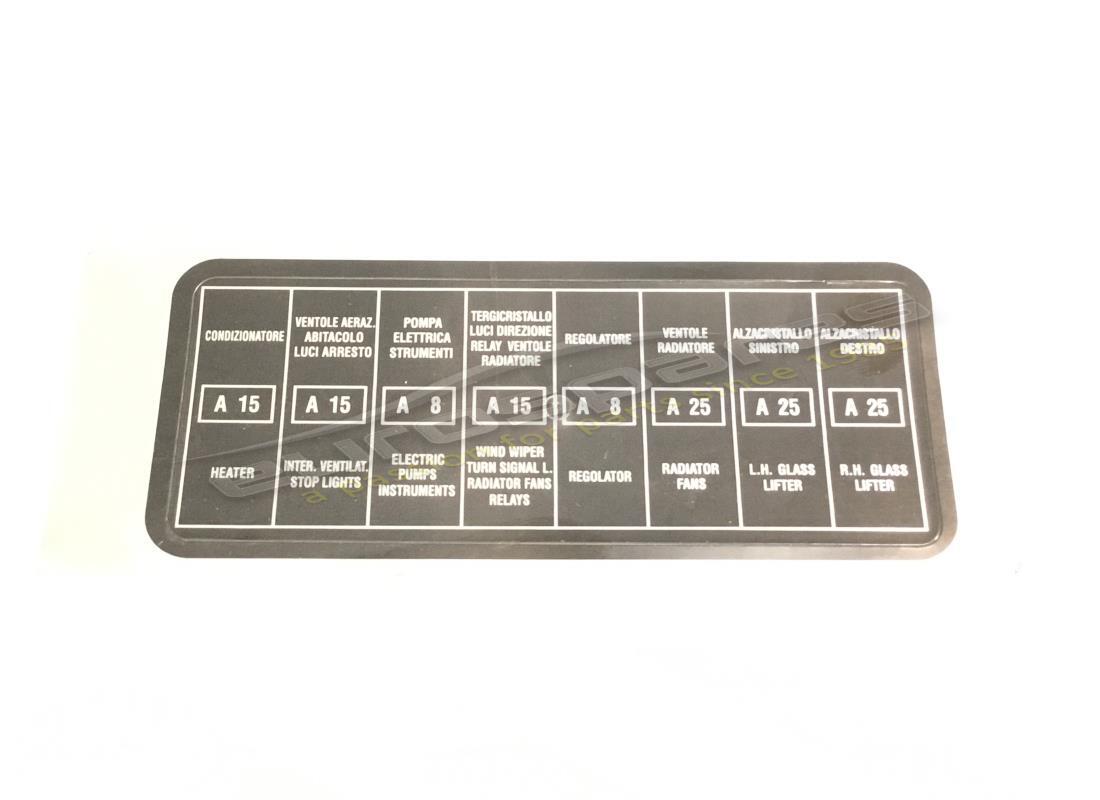 new ferrari fuse box sticker. part number fst013 (1)