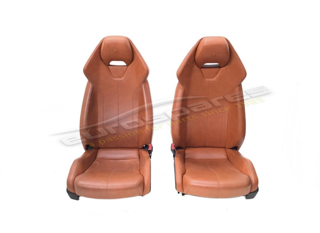 used lamborghini pair of seats - leather (hide). part number 4t08810212az (1)