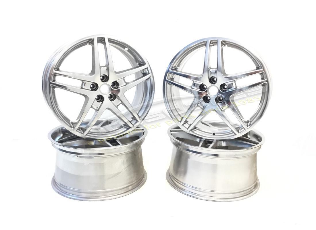 new ferrari wheels set (ball polished) 19 inch. part number 70001163 (1)