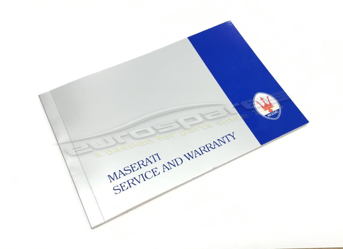 new maserati service book in english. part number 399851400 (1)