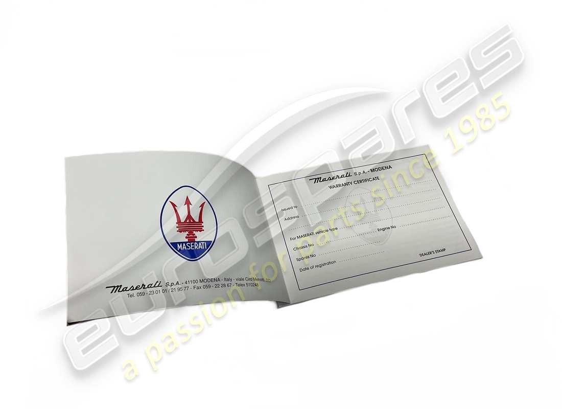 new maserati service book in english. part number 399851400 (2)