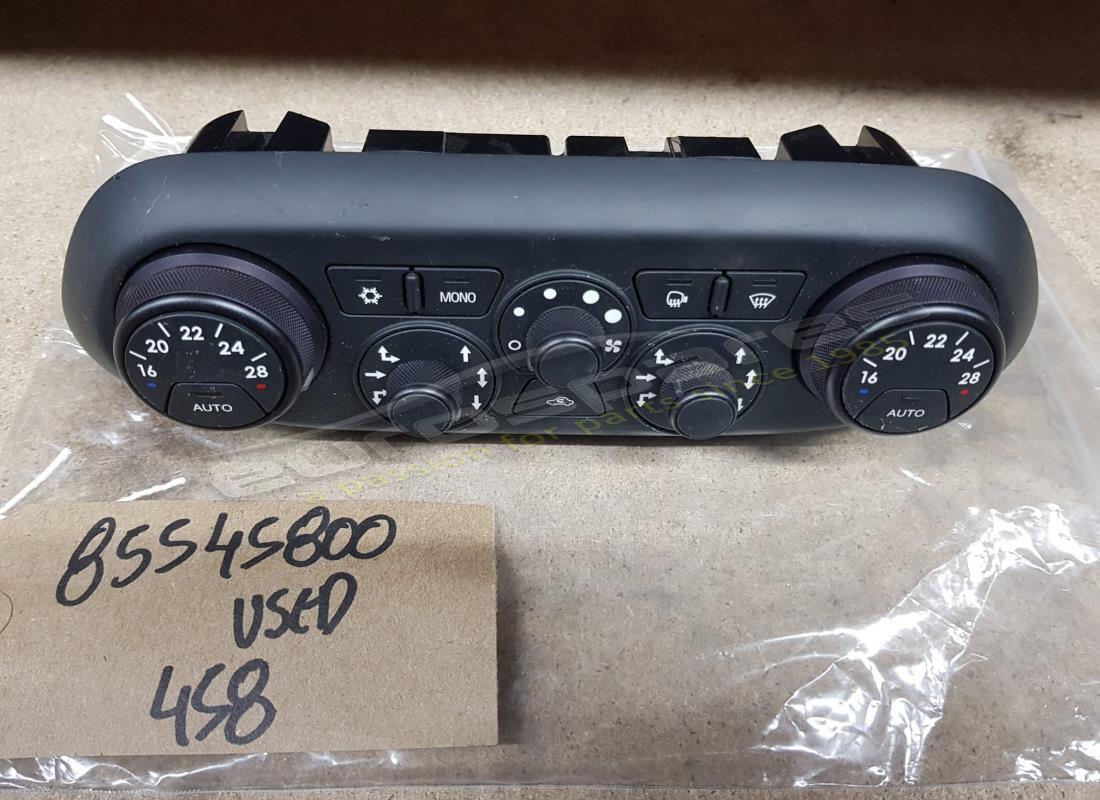 USED Ferrari AIR CONDITIONING CONTROL PANEL . PART NUMBER 85545800 (1)