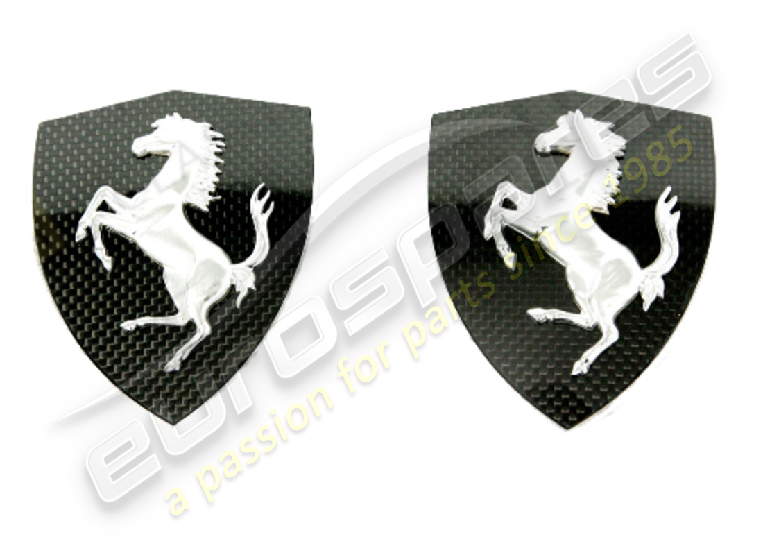 new ferrari 599 gto carbon wing badges kit. part number 70001982 (1)