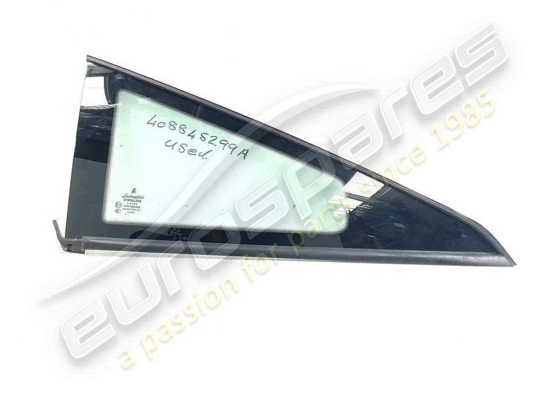 used lamborghini side window, rear. part number 408845299a (1)