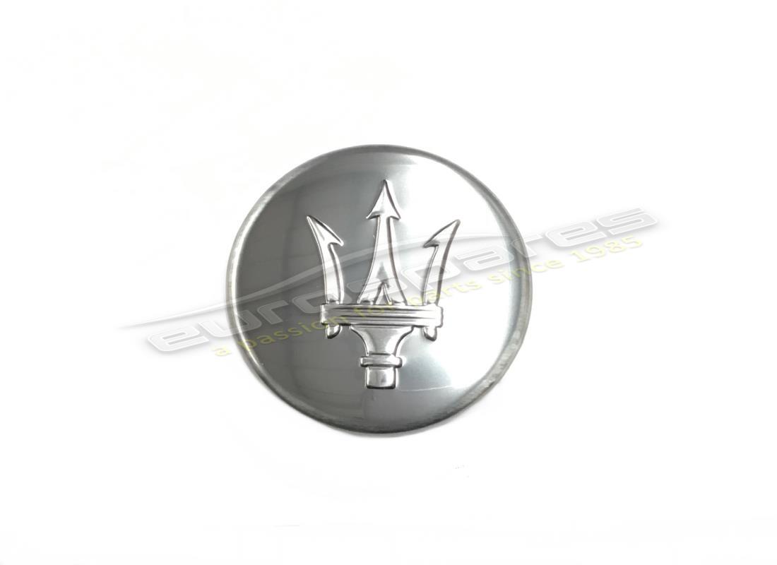new maserati wheel badge dark chrome. part number 82330902 (1)