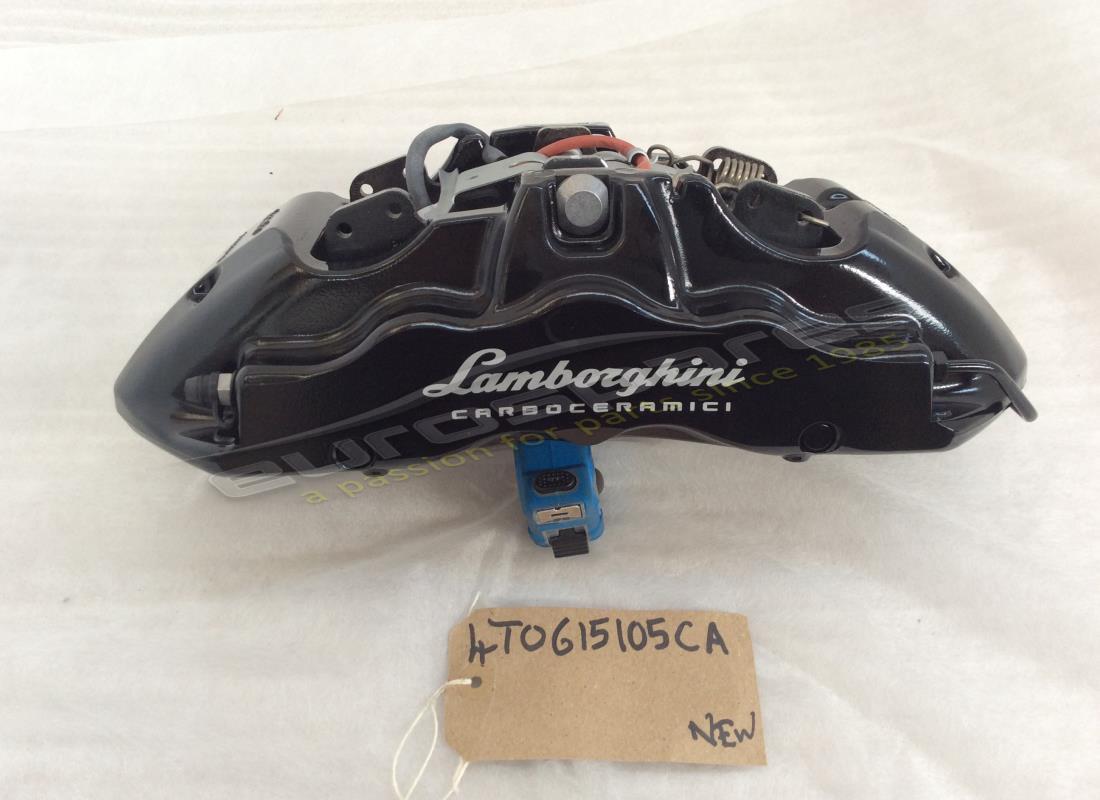 NEW Lamborghini BRAKE CALIPER CERAMIC SCHWARZ . PART NUMBER 4T0615105CA (1)