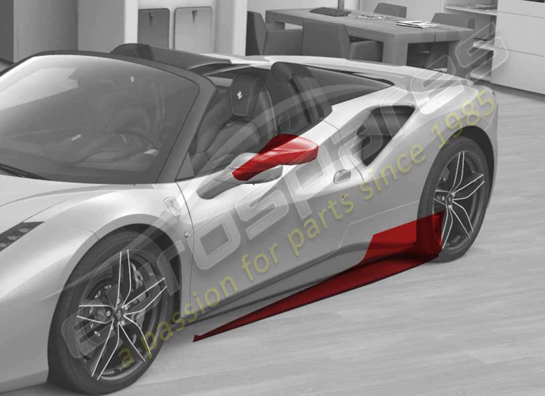 NEW FERRARI KIT FILM COMPLETE 488. PART NUMBER 70003771 (3) new ferrari kit film complete 488. part number 70003771 (3)