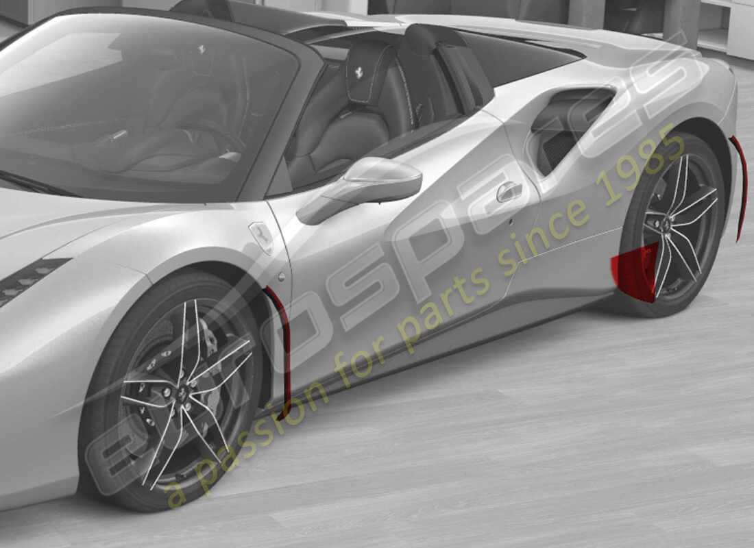 NEW FERRARI KIT FILM COMPLETE 488. PART NUMBER 70003771 (4) new ferrari kit film complete 488. part number 70003771 (4)