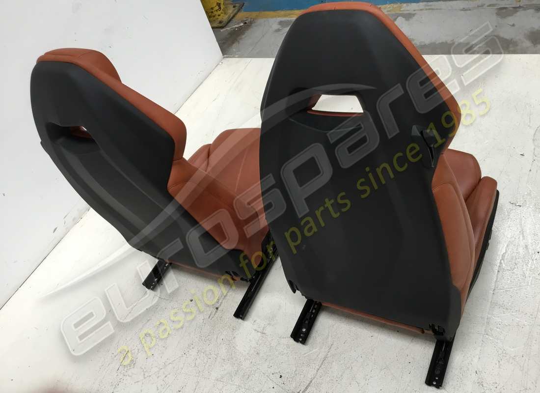 used lamborghini pair of seats - leather (hide). part number 4t08810212az (6)