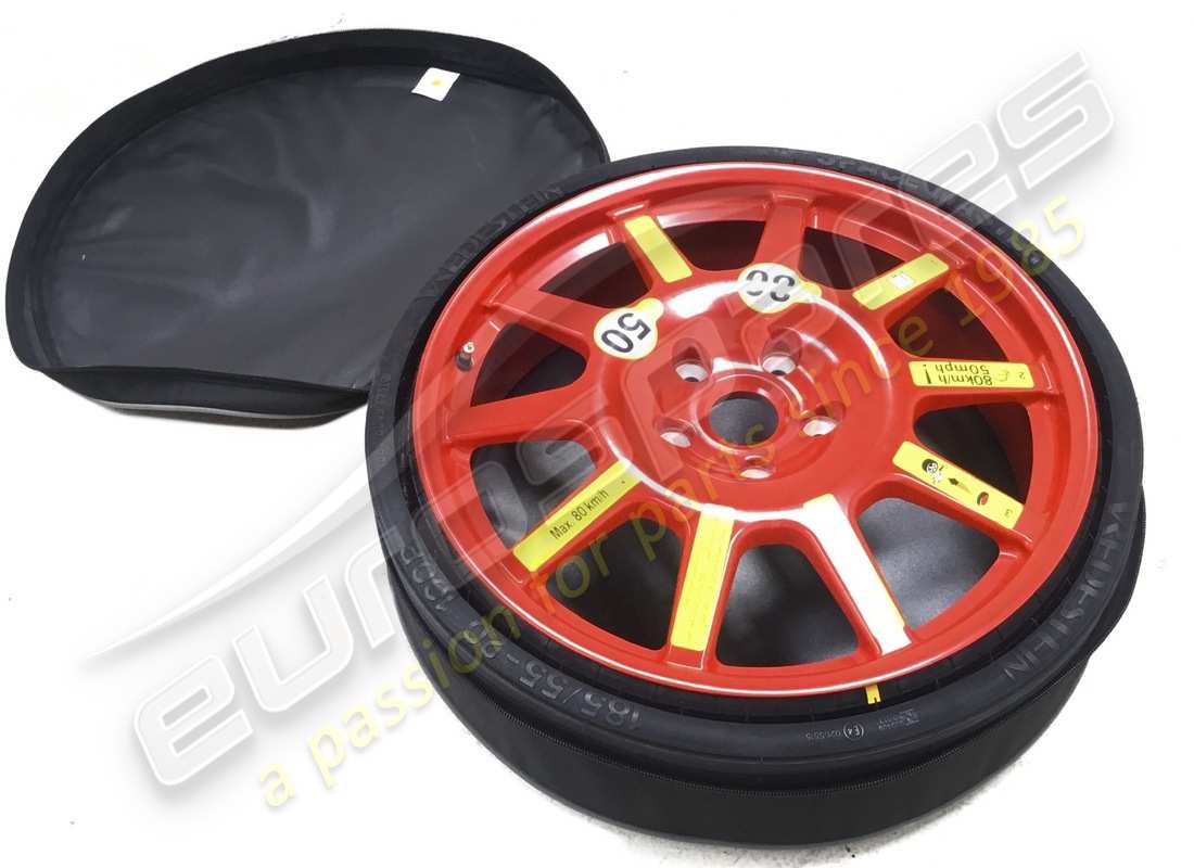 new porsche spare wheel fire red. part number 992601010a300 (1)
