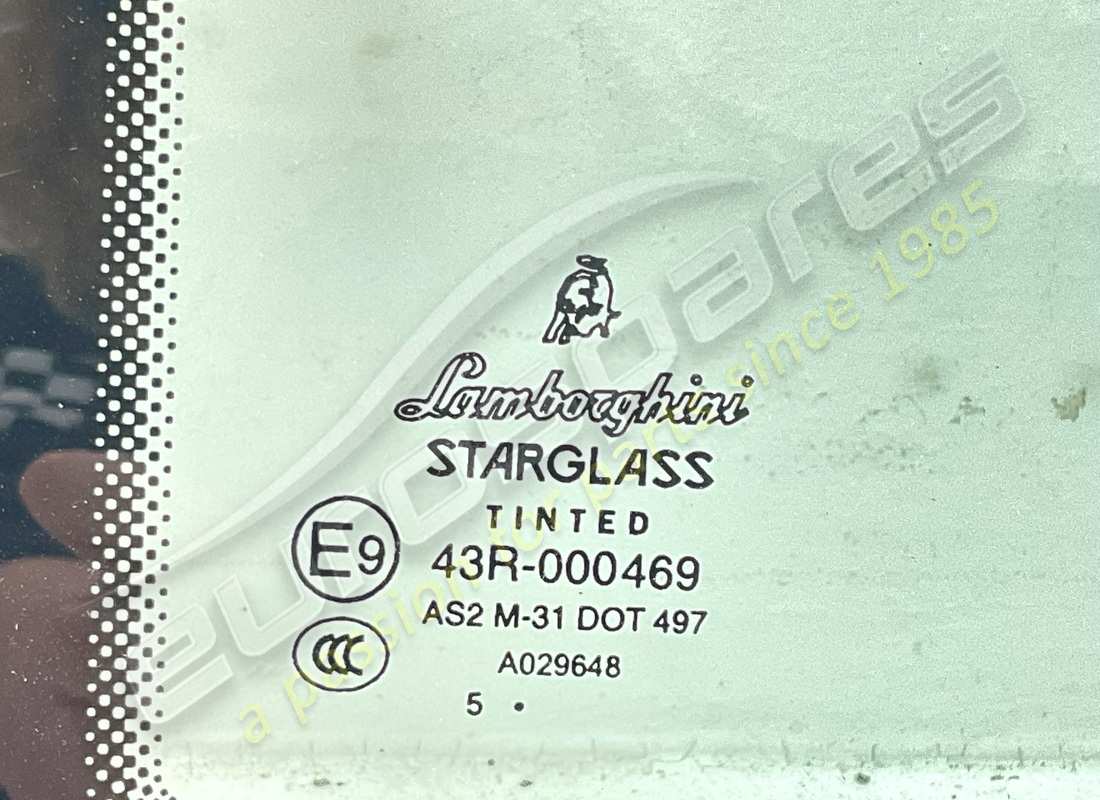used lamborghini side window, rear. part number 408845299a (2)