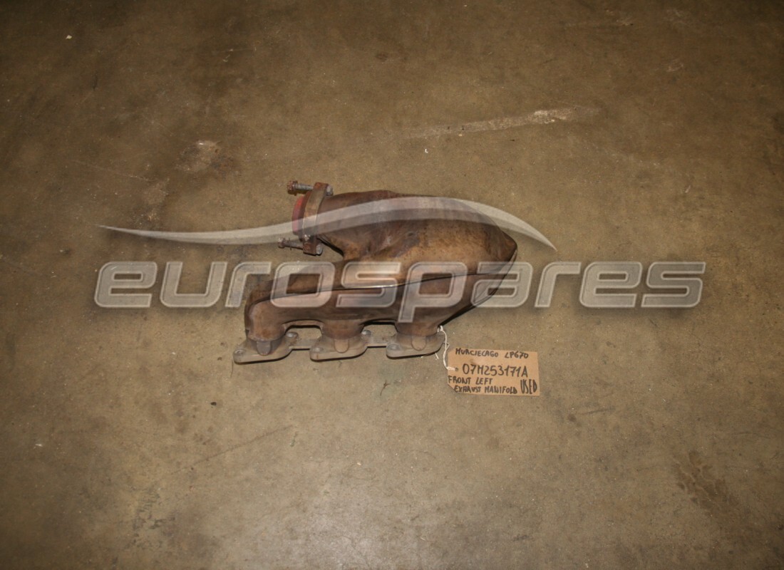 used lamborghini exhaust manifold. part number 07m253171a (1)