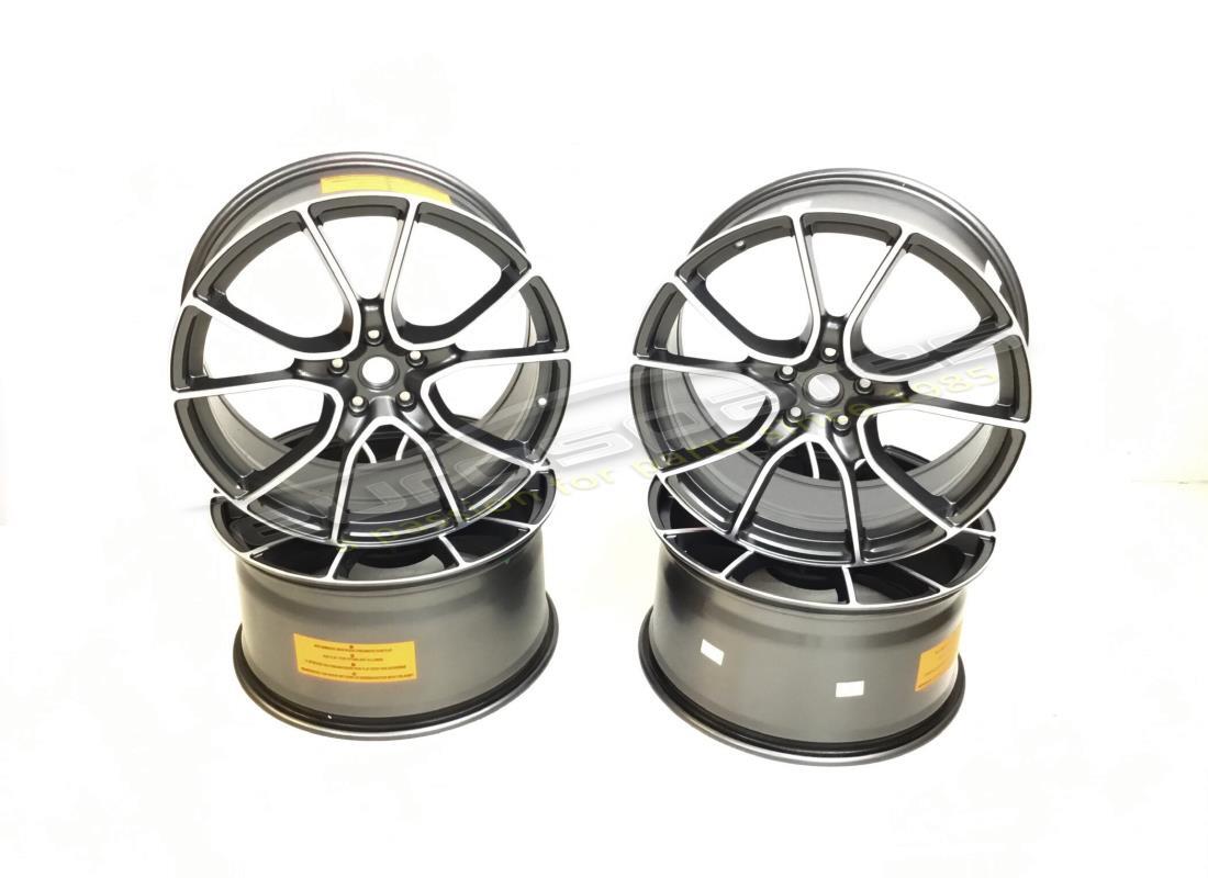 new ferrari wheel set (forged multi spoke diamond polished) 20 inch. part number 70003879 (1)