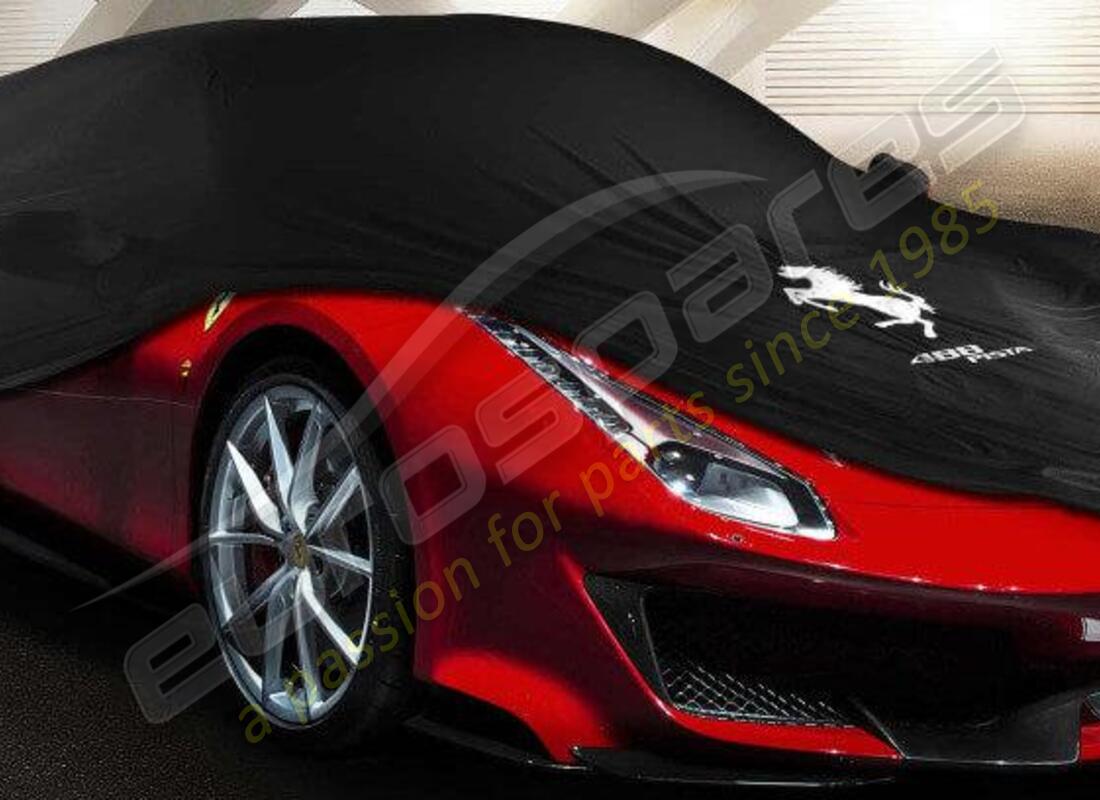 new ferrari pista black indoor car cover. part number 70005075 (1)