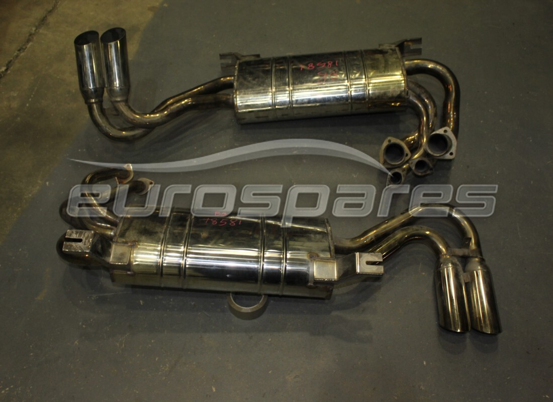 used ferrari rear stainless exhaust. part number 105886a (1)