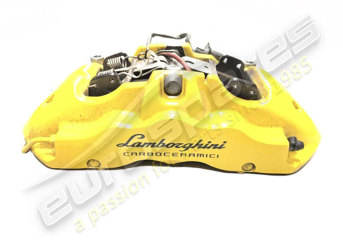 used lamborghini front caliper in yellow. part number 4t0615106cb (1)