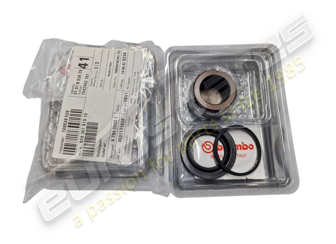 new porsche set of gaskets for caliper - comprising: - piston - cup - cup - $44 mm. part number 92835191910 (1)