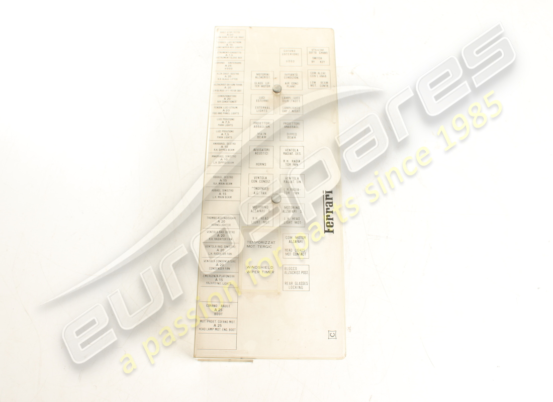 new ferrari relay board cover. part number 145348 (1)